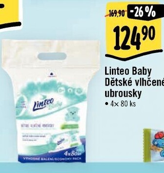 Vlhčené ubrousky dětské Linteo Baby