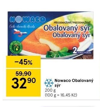 Nowaco Obalovaný sýr 200 g