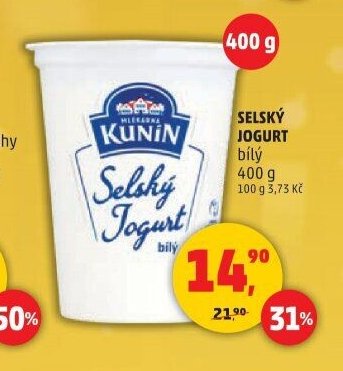 Selský jogurt bílý