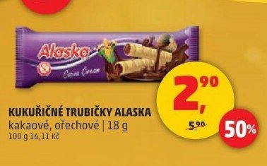 Kukuřičné trubičky Alaska