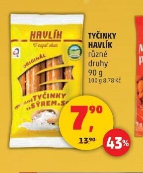 TYČINKY HAVLÍK