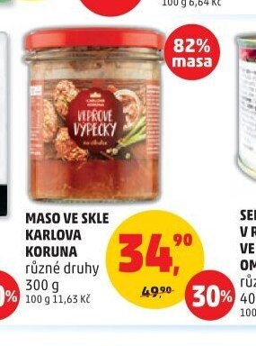 Maso ve skle Karlova Koruna