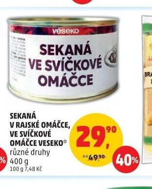 Sekaná v rajské omáčce Veseko