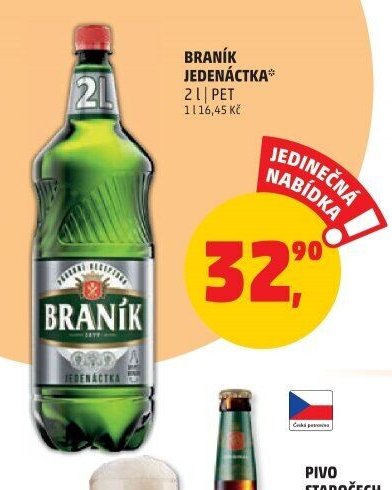 Braník Jedenáctka 2l PET