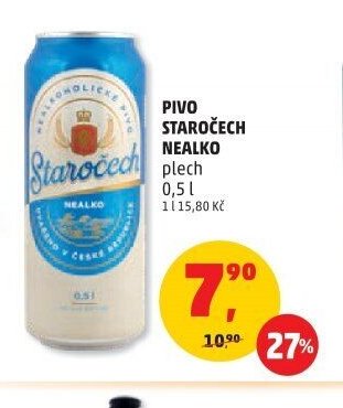 Staročech Nealko plech 0,5l