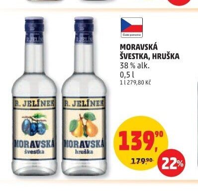 Moravská Švestka, Hruška 0,5l