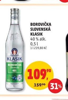 Borovička Slovenská Klasik 0,5l