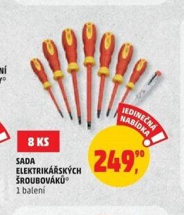 Sada elektrikářských šroubováku