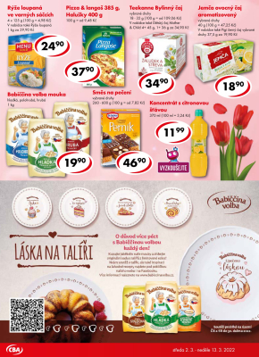 akční leták CBA 2.3.2022-13.3.2022