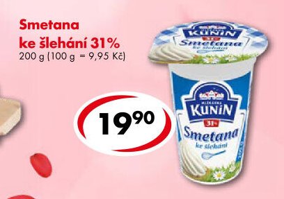 Smetana ke šlehání 31%
