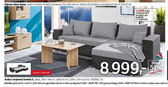 Sedací souprava Samba II - ASKO akcniletaky.com