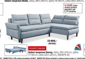 Sedací souprava Danny - ASKO akcniletaky.com