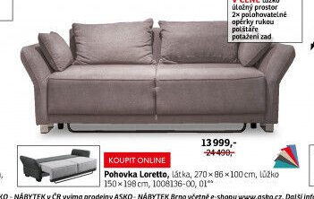 Pohovka Loretto - ASKO akcniletaky.com