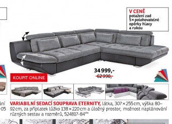 Variabilní sedací souprava Eternity - ASKO akcniletaky.com