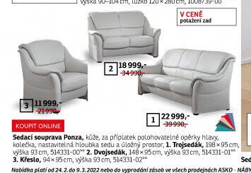 Sedací souprava Ponza - ASKO akcniletaky.com