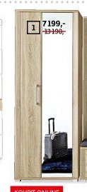 Šatní skříň 74x200x40 cm - ASKO akcniletaky.com