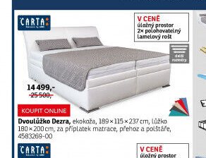 Dvoulůžko Dezra - ASKO akcniletaky.com