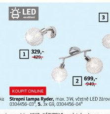 Stropní lampa Ryder 1 - ASKO akcniletaky.com