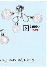 Stropní lampa Ryder 5 - ASKO akcniletaky.com
