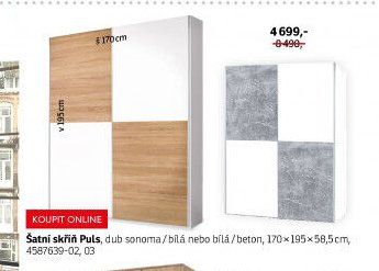 Šatní skříň Puls - ASKO akcniletaky.com