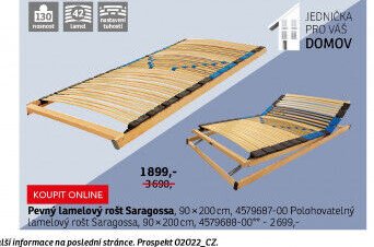 Pevný lamelový rošt Saragossa - ASKO akcniletaky.com