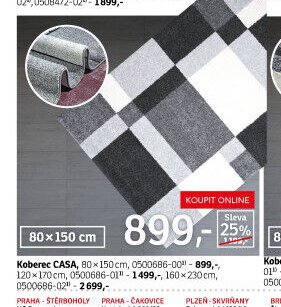 Koberec CASA - ASKO akcniletaky.com