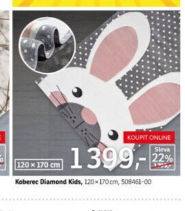 Koberec Diamond Kids - ASKO akcniletaky.com