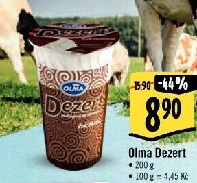 Dezert pudink se šlehačkou Olma