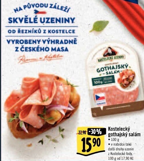 Salám kostelecký Gothaj Kostelecké uzeniny