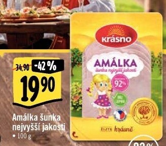 Šunka Amálka nejvyšší jakosti Krásno
