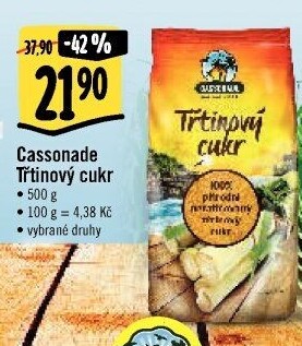 Třtinový cukr Cassonade