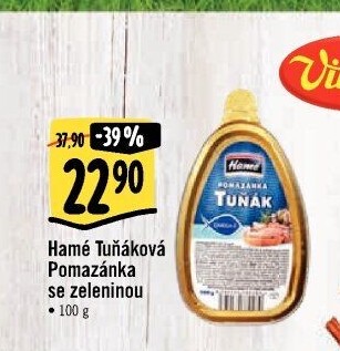 Tuňáková pomazánka se zeleninou Hamé