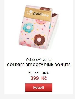 Odporová guma GOLDBEE BEBOOTY PINK DONUTS