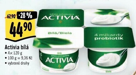 Bílý jogurt Activia Danone