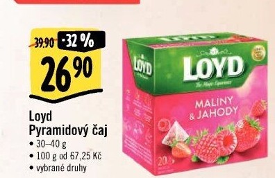 Čaj Loyd - pyramidový