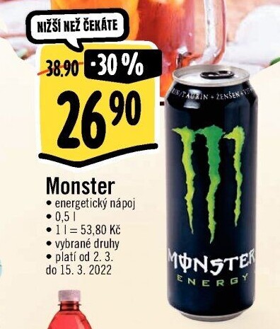 Energetický nápoj Monster Energy