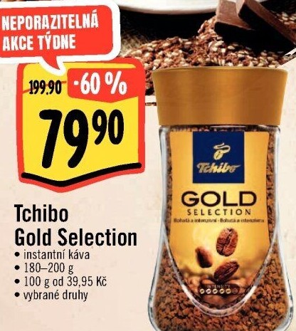 Instantní káva Tchibo Gold Selection