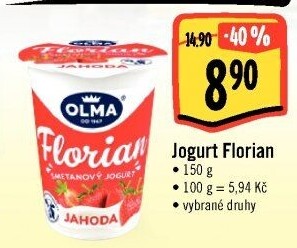 Jogurt smetanový Florian Olma