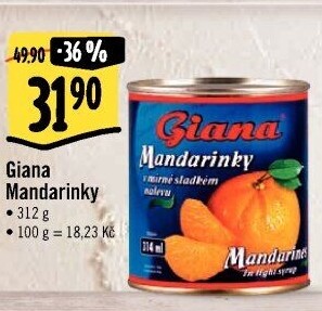 Kompot mandarinky Giana