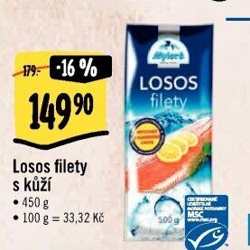 Losos filety mražený Mylord