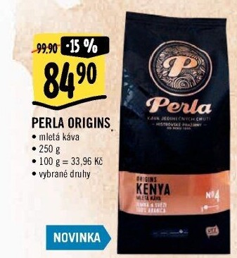 Mleté kávy Origins AH Perla