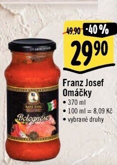 Omáčky na těstoviny Exclusive Franz Josef Kaiser