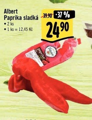 Paprika červená Albert