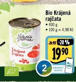 Rajčata krájená bio Nature'