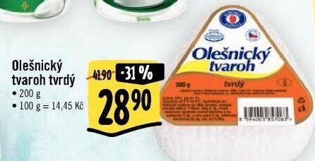 Tvaroh tvrdý Olešnický Moravia