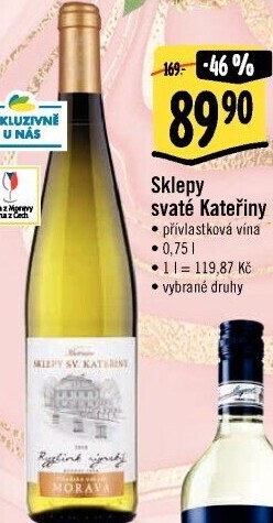 Vína Sklepy svaté Kateřiny - přívlastková