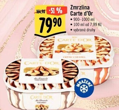 Zmrzlina ve vaničce Carte D'