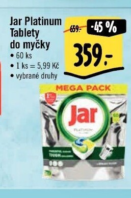 Kapsle do myčky Platinum Jar