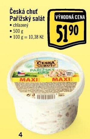 Pařížský salát Česká chuť