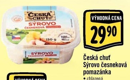 Pomazánka česnekovo-sýrová Česká chuť
